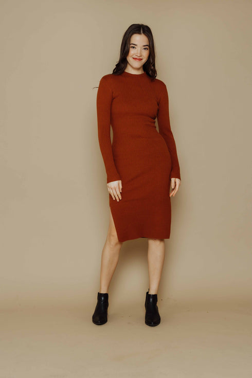 Adele-Rib Knit Maxi Dress